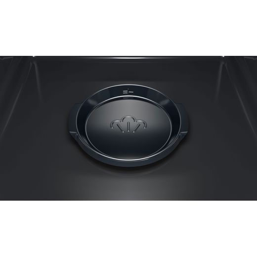 Bosch Series 4 Built In Electric Single Oven - Stainless Steel - Close up steam shot
