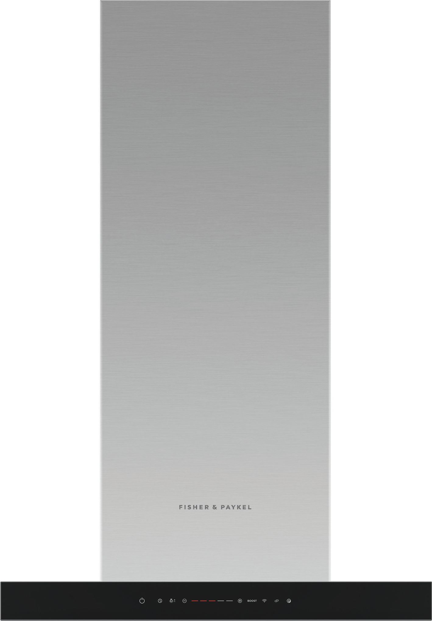 Image of Fisher & Paykel Series 7 Contemporary HC60BCXB4 Wifi Connected 60cm Chimney Cooker Hood - Stainless Steel / Black, Stainless Steel