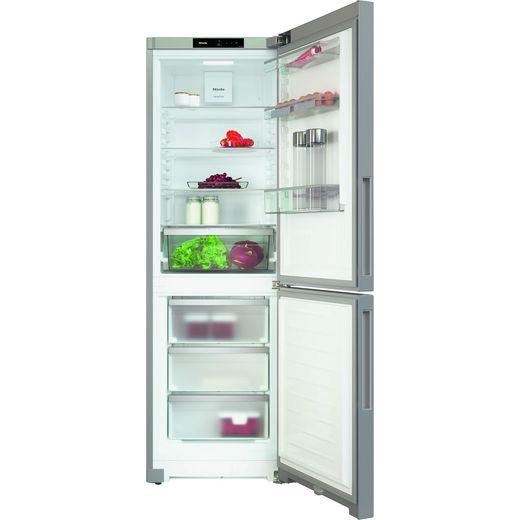 Miele KFN4375BD EL Wifi Connected 202cm 70/30 Frost Free Fridge Freezer - Silver - front shot