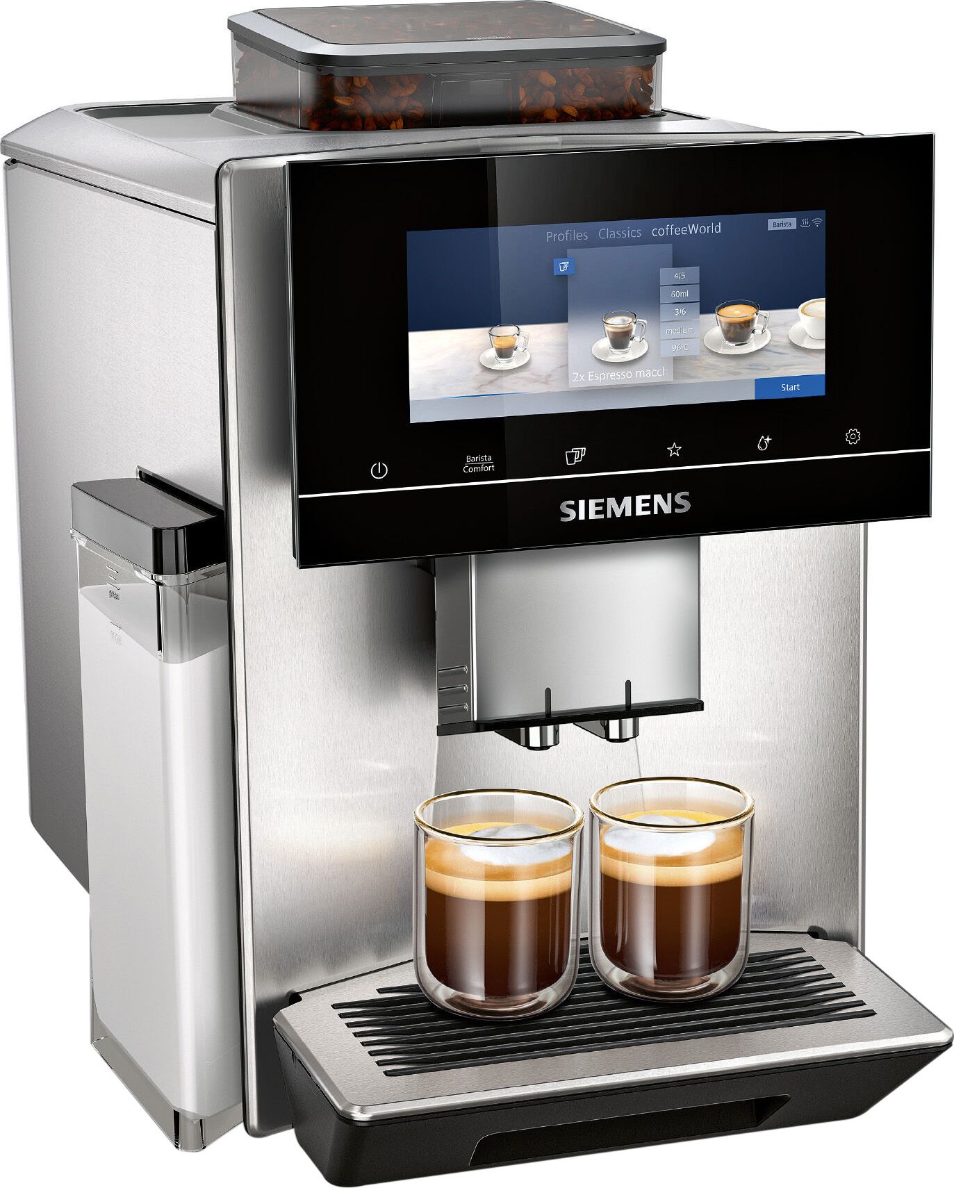 Siemens EQ900 TQ905GB3 Bean to Cup Coffee Machine - Stainless Steel, Stainless Steel