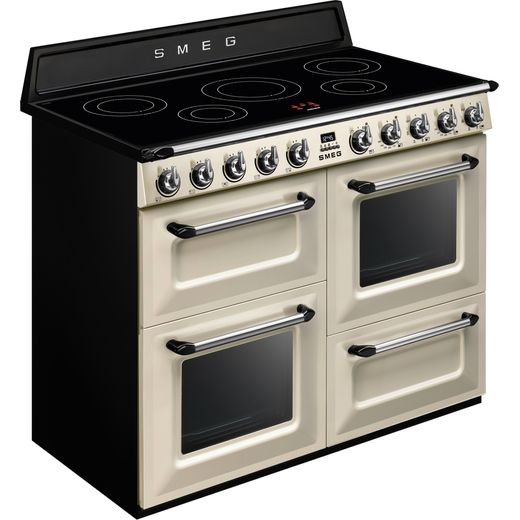 Smeg Victoria Electric Range Cooker with Zone induction hob Hob - Cream