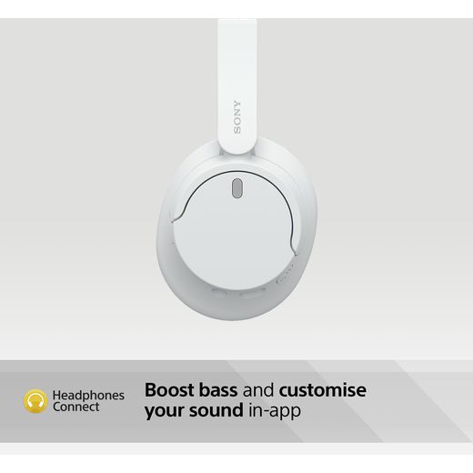Sony WH-CH720N Wireless Noise Cancelling Over-ear Headphones - White - Annotation - headphone connect shot