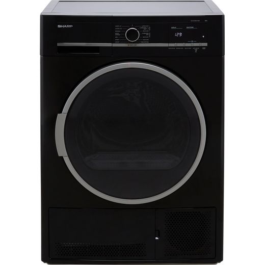 Sharp KD-GCB8S7GB9-EN 8Kg Condenser Tumble Dryer - Black - B Rated