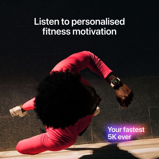 Apple in Black Sport Band - Annotation - Personalised fitness motivation