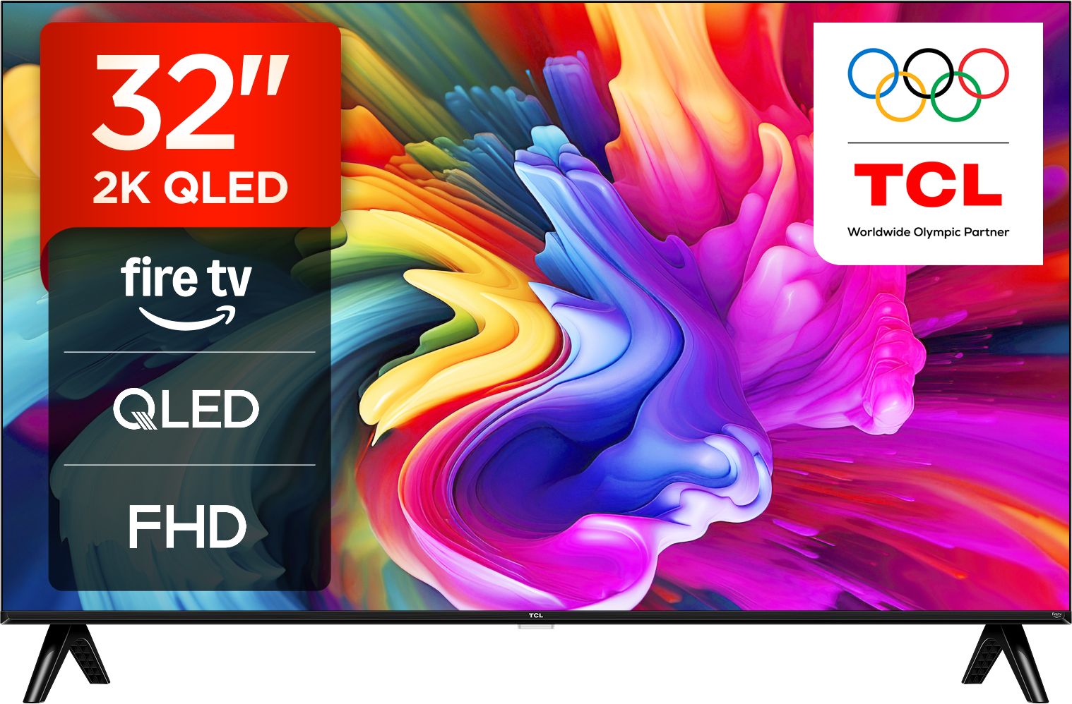 TCL 32SF560-UK 32-inch QLED Full HD Smart TV Silver HDR10 Dolby Audio