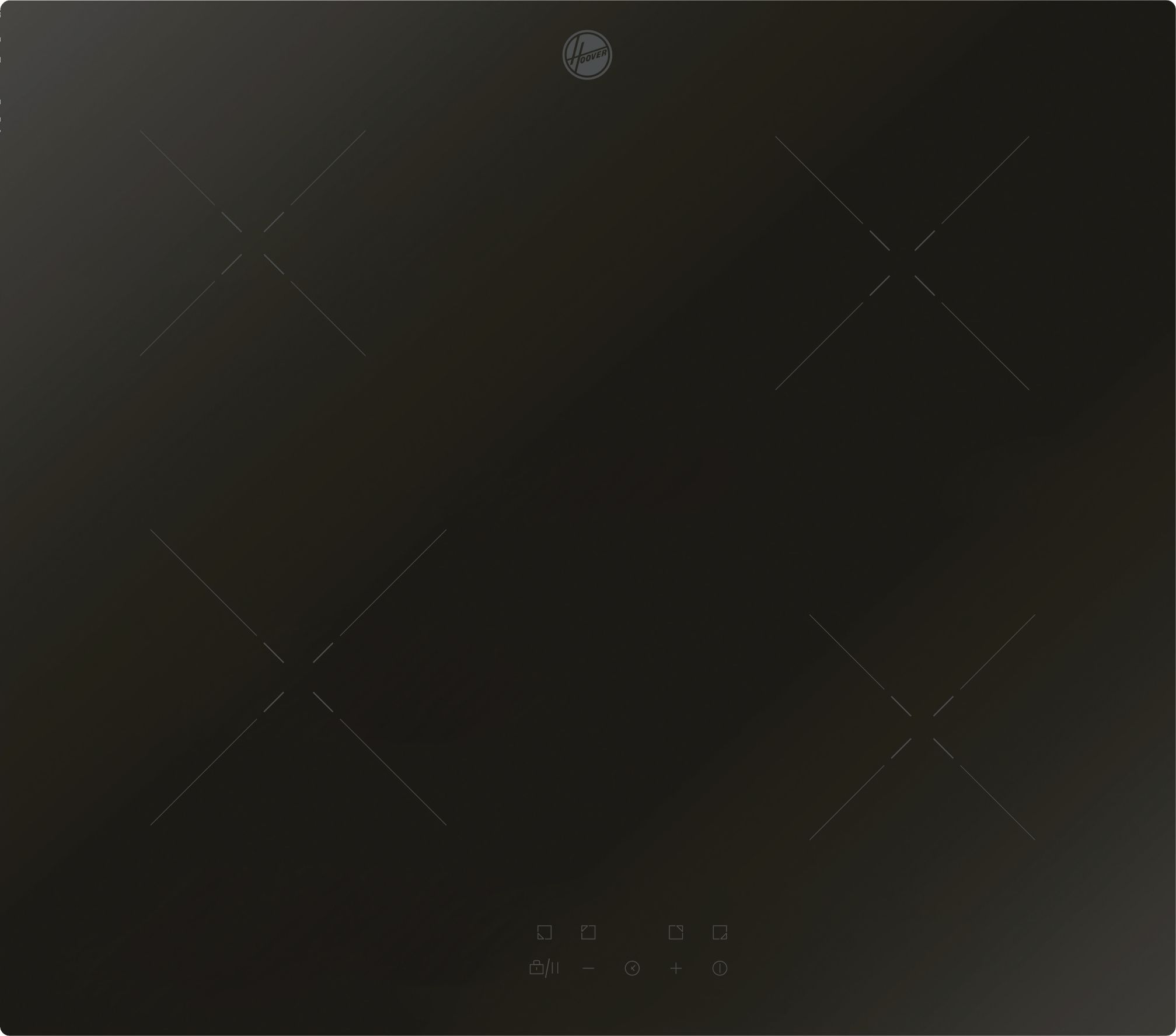 Image of Hoover HI642BCB 59cm Induction Hob - Black, Black