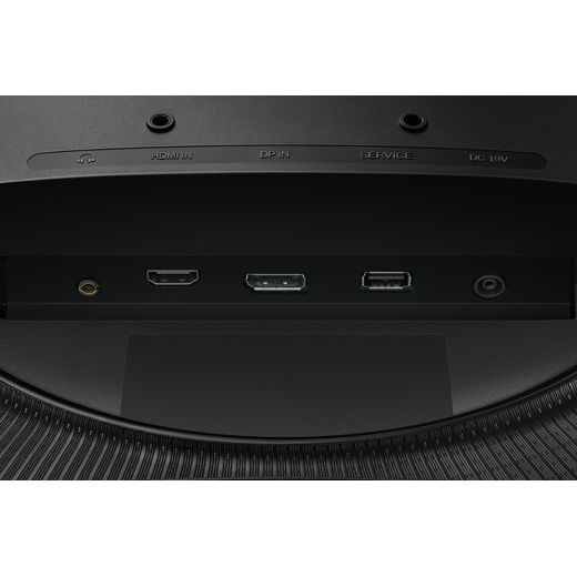 Samsung Odyssey G55C 27" Quad HD 165Hz Gaming Monitor - Black - port shot