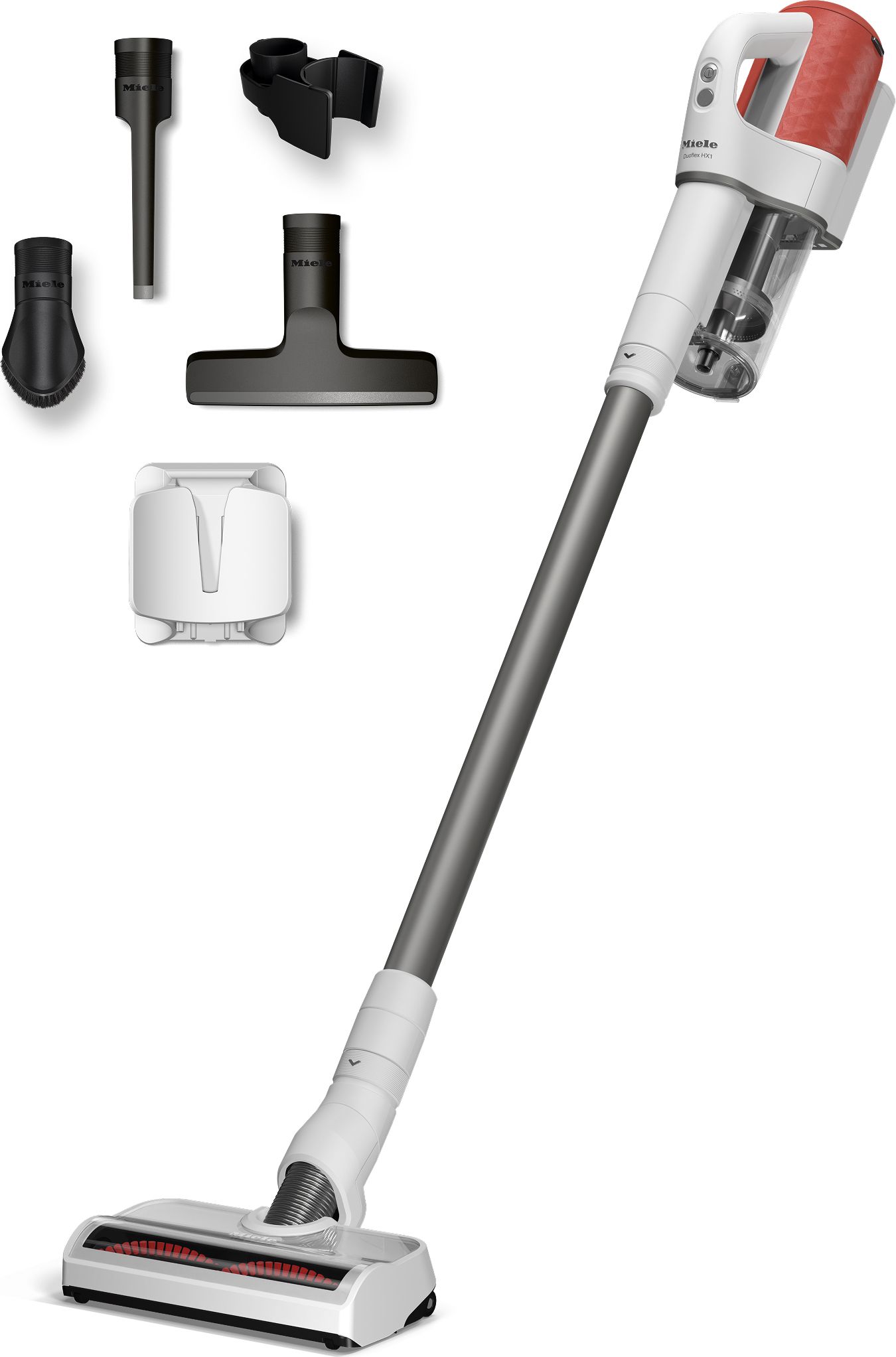 Miele Duoflex HX1 Cordless Stick Vacuum Cleaner - Red - 55 min Runtime - Bagless