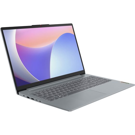 Lenovo IdeaPad Slim 3 15.6" Laptop - Intel N, 128 eUFS, 4 GB RAM - Koala Grey - Right perspective shot