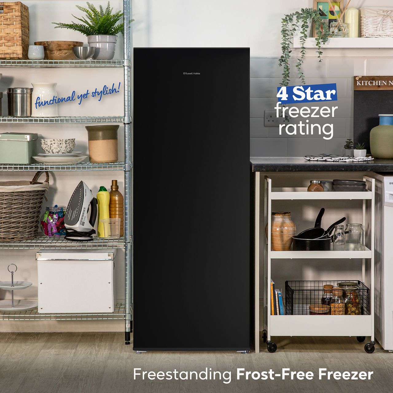 Russell Hobbs 175L Upright Freezer | RH146FFFZ541E1B_BK | ao.com
