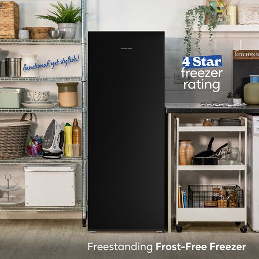 Russell Hobbs Small Frost Free Fridge Freezer - Black - Annotation - 4 star freezer rating