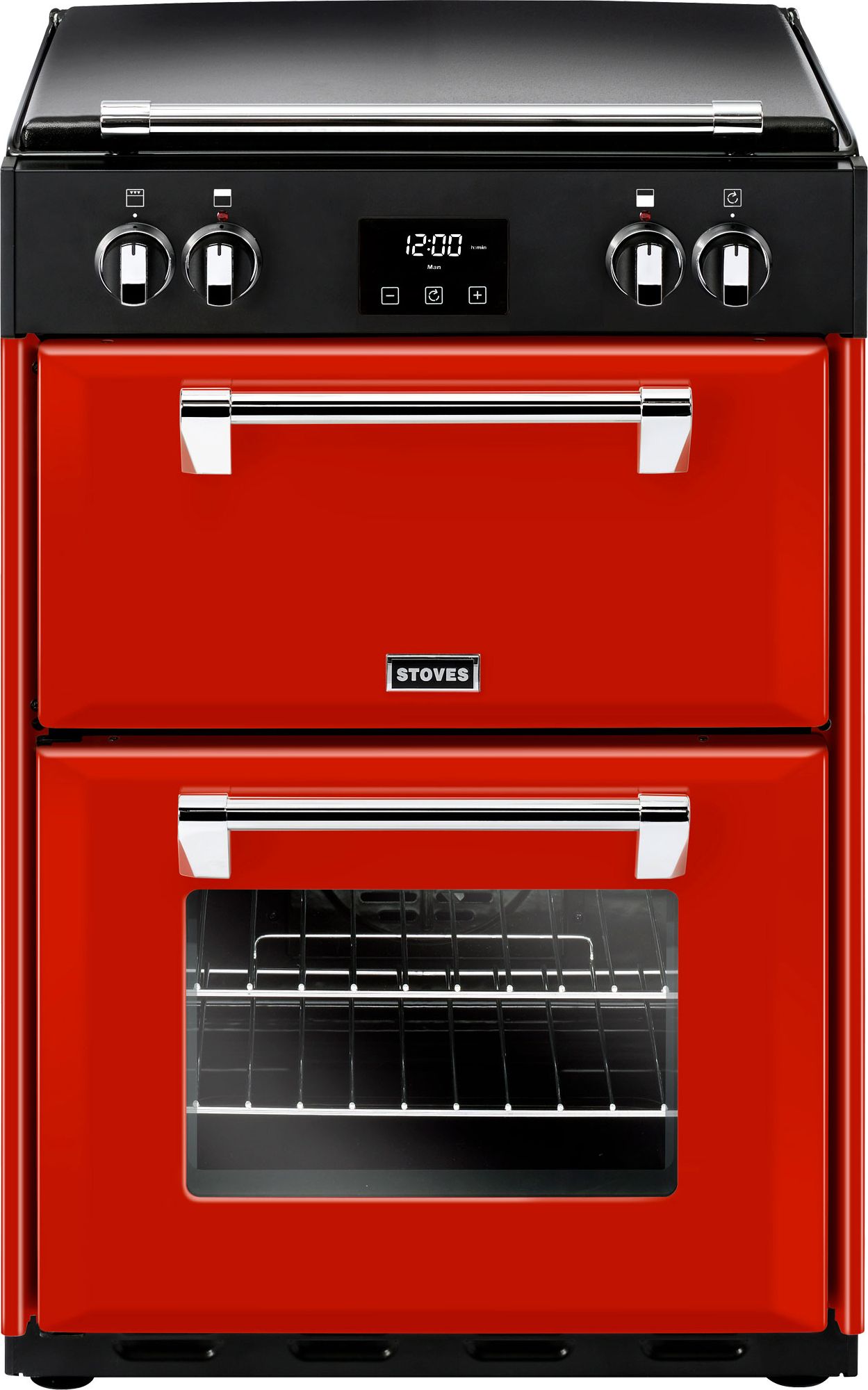 Stoves Richmond600Ei 60cm Electric Cooker with Induction Hob - Hot Jalapeno - A/A Rated, Red