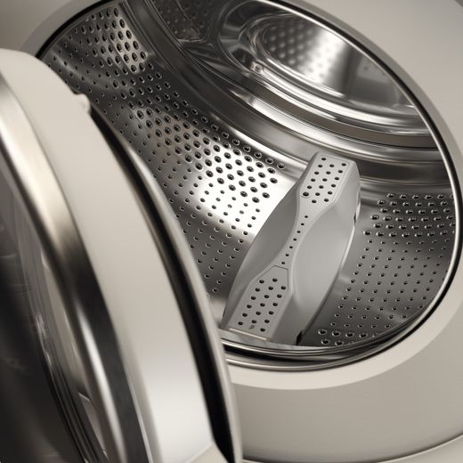 ASKO Steel Seal™ W3096CW.UK 9kg Washing Machine with 1600 rpm - White - Drum closeup