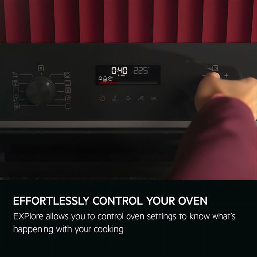AEG SenseCook Built In Electric Single Oven - Stainless Steel - Annotation - Effortless control shot