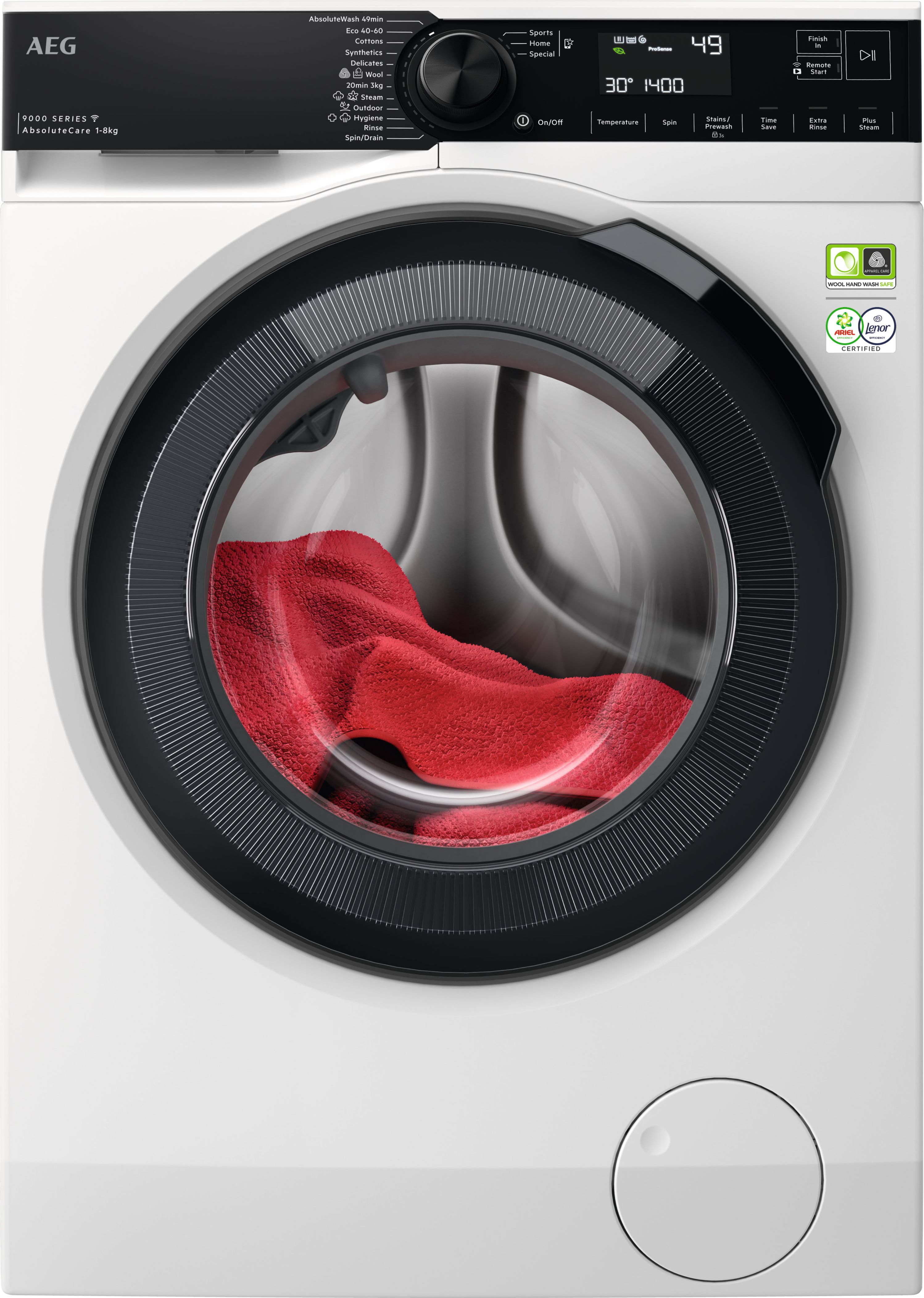 AEG LFR94846WS Washing Machine - 8kg Capacity - 1400 RPM Spin - White