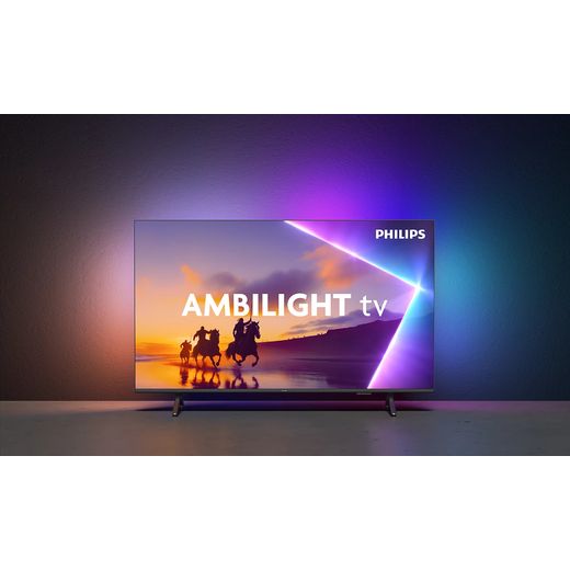 Philips PUS8500/05 65" 4K Ultra HD QLED Smart Ambilight TV - TV on floor shot