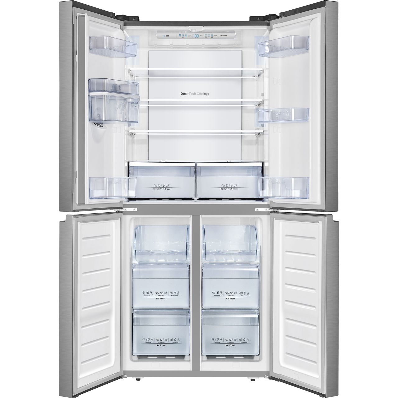 Hisense FMN440W20C 79cm Frost Free American Fridge Freezer Stainless