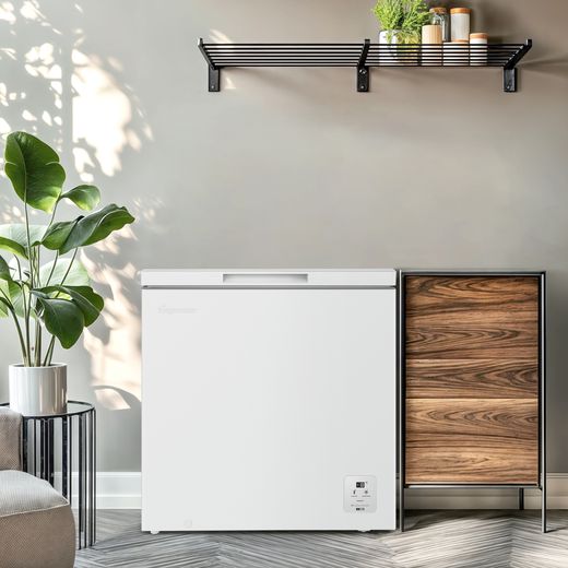 MCF200E_WH - chest freezer in utility room shot 