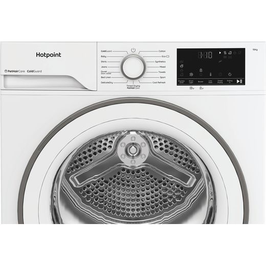 Hotpoint FabicCare C HD 103M WW UK 10Kg Heat Pump Tumble Dryer - White - Control panel