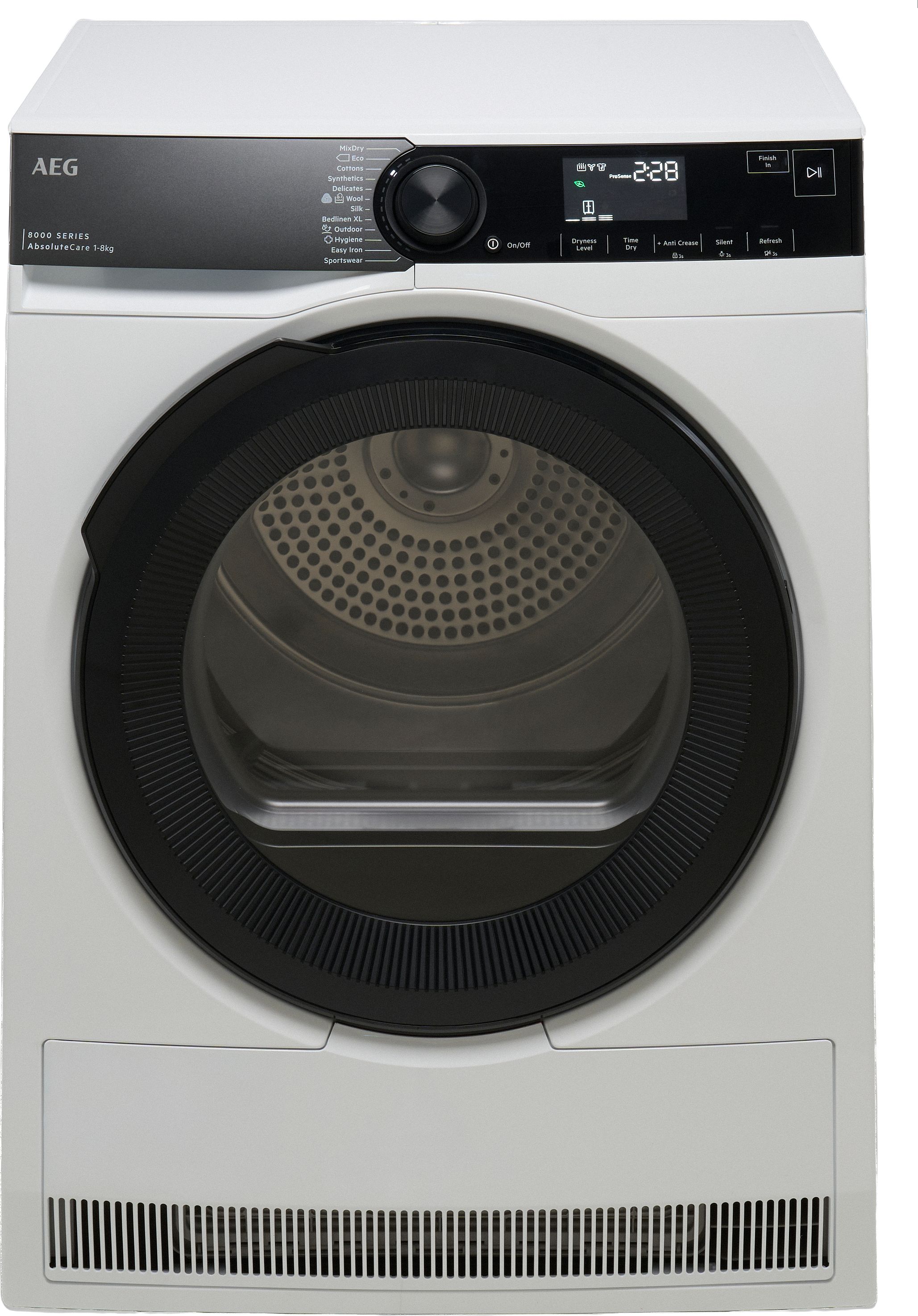 AEG 8kg Heat Pump Tumble Dryer - Black - ProSense® Technology