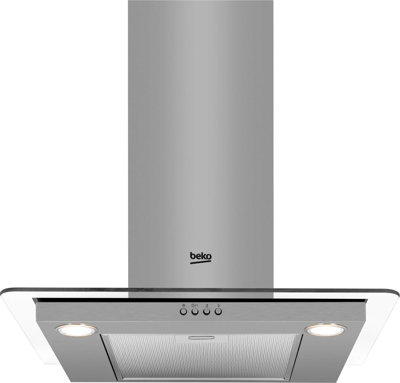 Beko HCF61620X Chimney Cooker Hood - 60cm - Stainless Steel