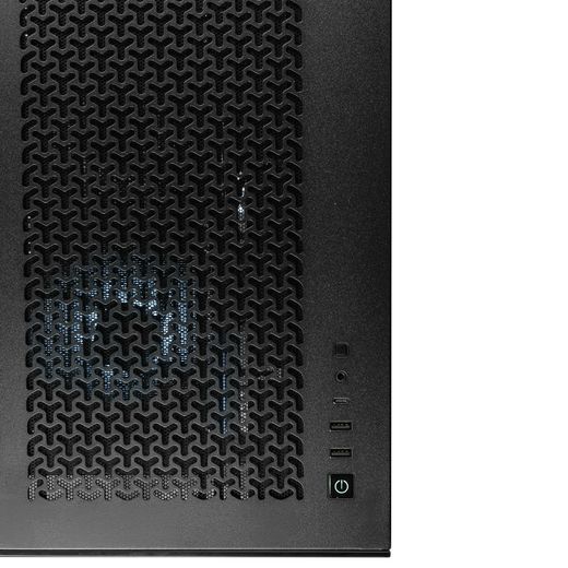 3XS Halo 5090 Gaming PC - NVIDIA® GeForce RTX™ 5090, AMD Ryzen™ 7, 2TB SSD, 32 GB RAM - Black - control buttons shot