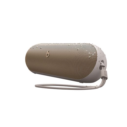 Beats Beats Pill Portable Wireless Speaker - Champagne Gold - Left perspective with travel strap
