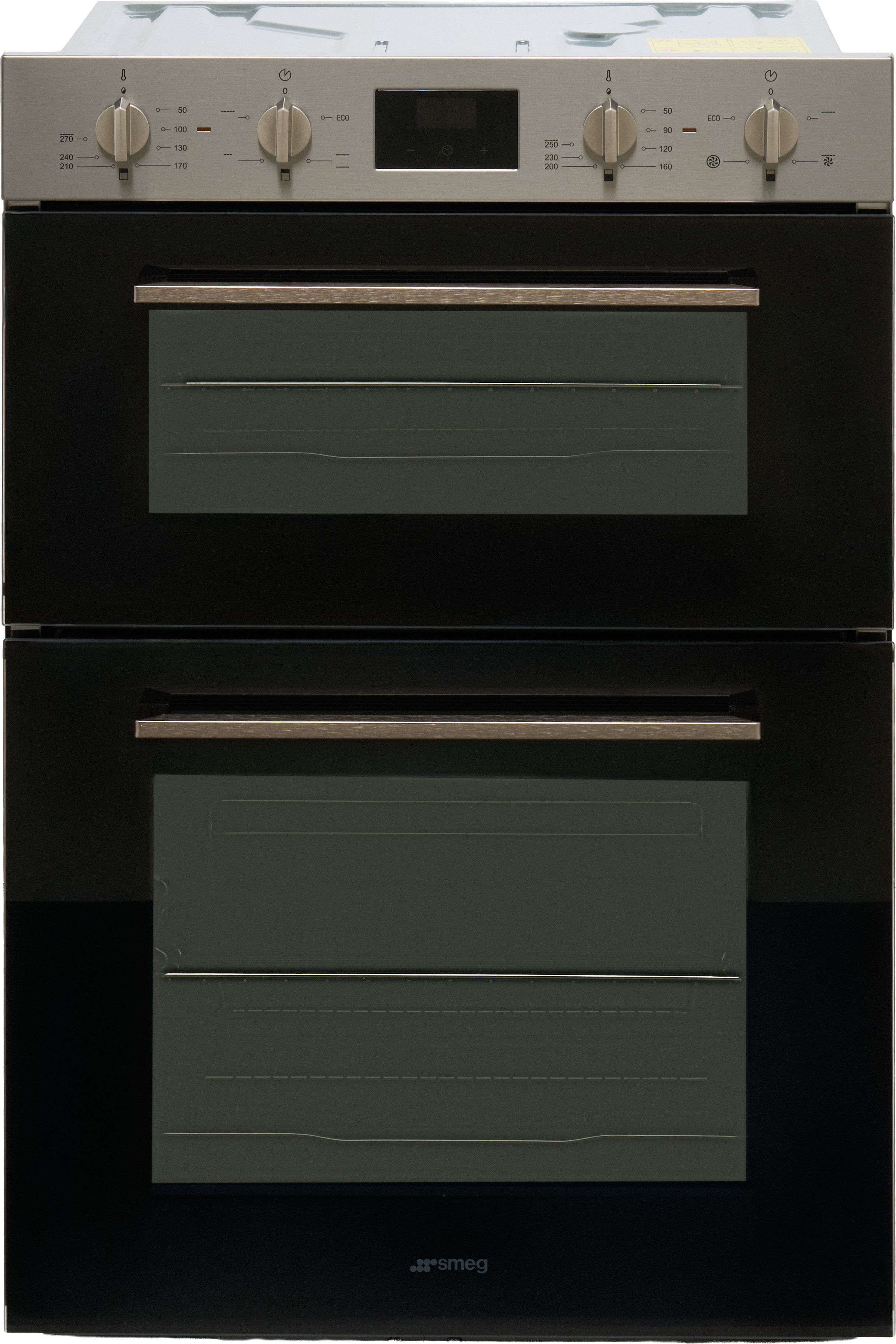 Image of Smeg Cucina DOSF400B Built In Electric Double Oven - Black - A/B Rated, Black