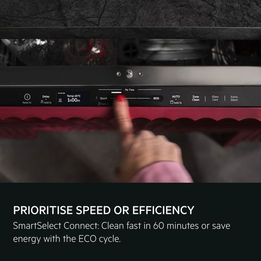 AEG Integrated Standard Dishwasher - White - annotation -  smart select shot