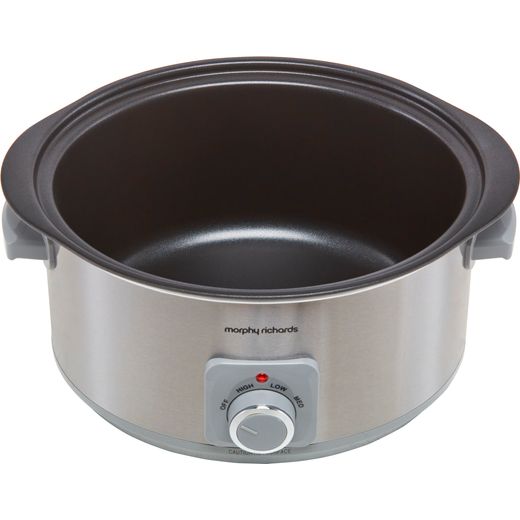 Morphy Richards Sear And Stew 461014 6.5 Litre Slow Cooker - Aluminium