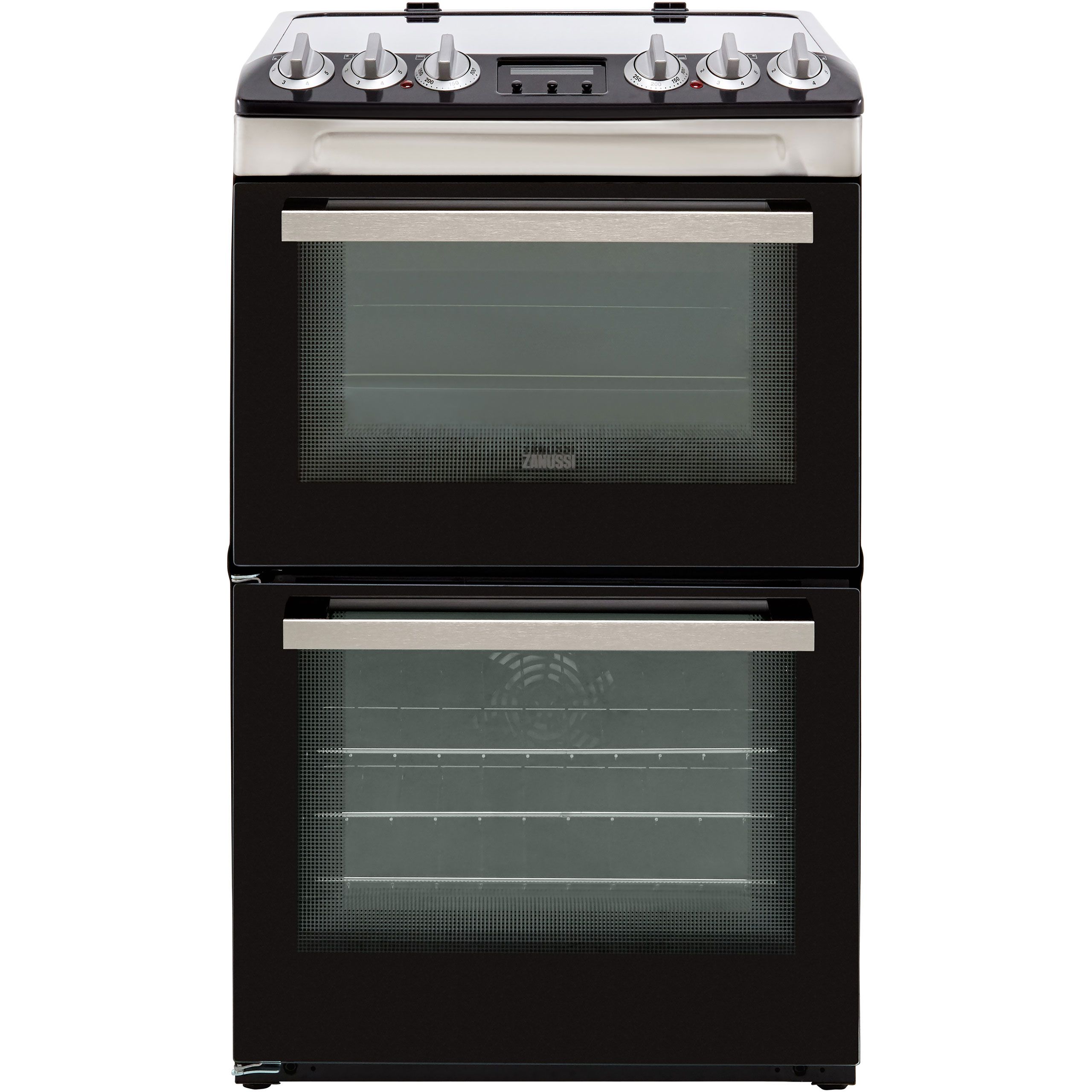 Zanussi ZCV46250XA 55cm Electric Cooker with Ceramic Hob - Stainless Steel - A/A Rated, Stainless Steel