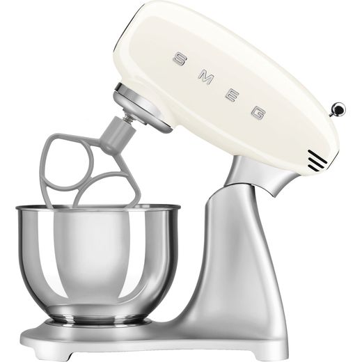 Smeg 50's Style SMF04CRUK Stand Mixer - Cream - Side shot