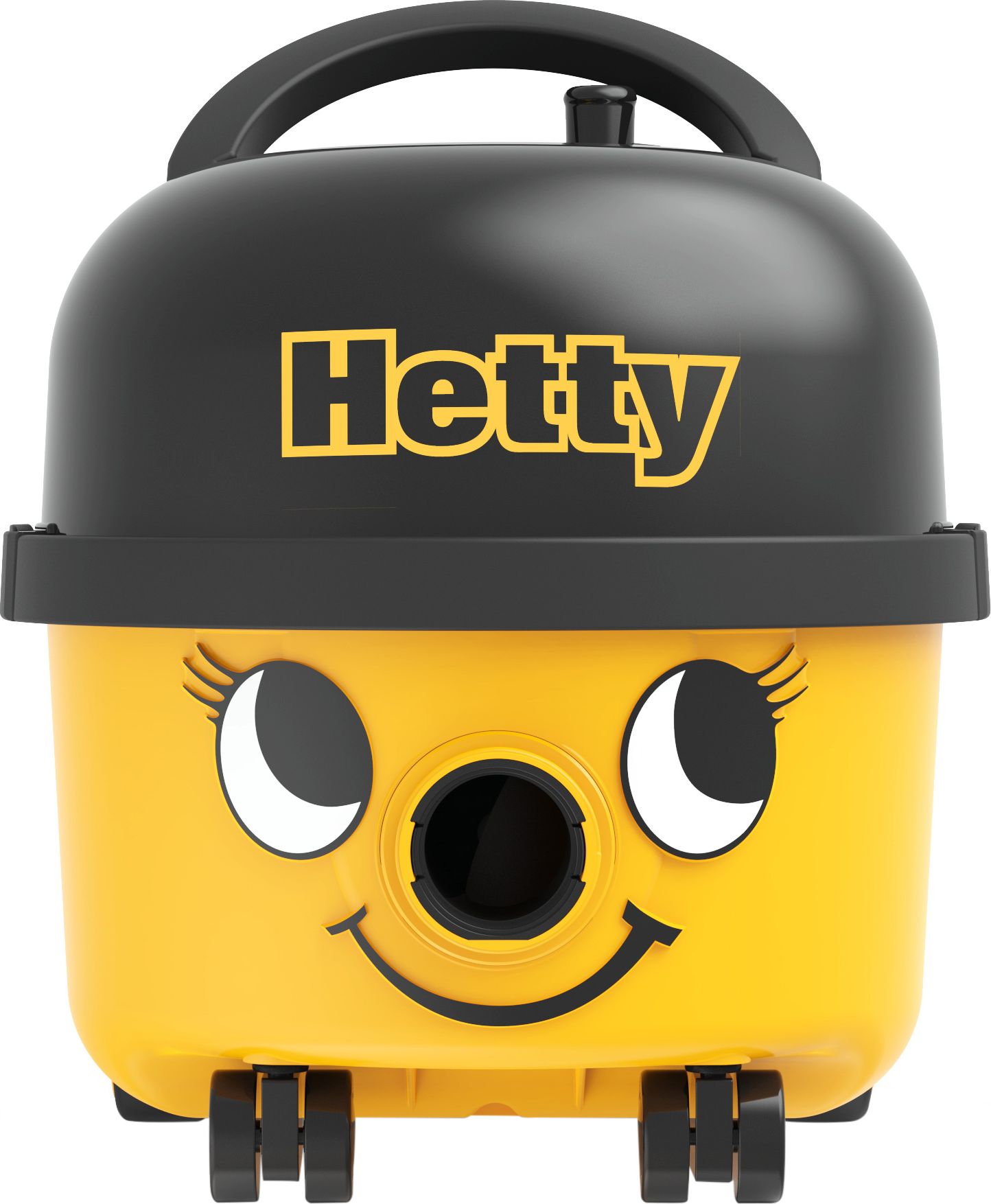 Numatic Hetty Cylinder Vacuum Cleaner - Yellow - 6L Capacity - 10m Cable