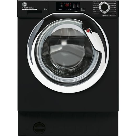 Hoover HBWS48D3ACBE Integrated Washing Machine with 1400 rpm - Black - C Rated