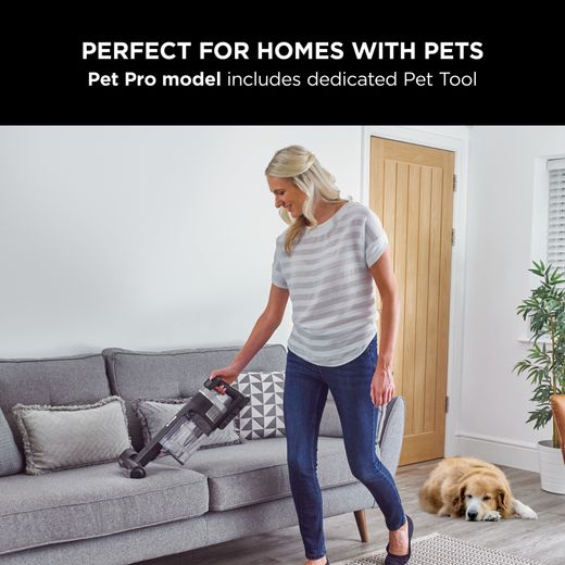 Shark Stratos with Anti-Hair Wrap Plus & Clean Sense IQ IZ420UKT Cordless Vacuum Cleaner with up to 120 Minutes Run Time - Charcoal Grey / Silver - Pet tool