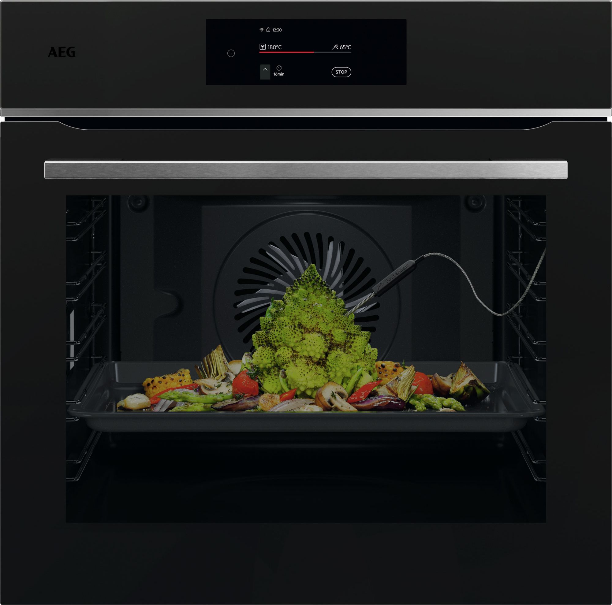 AEG Built-In Electric Single Oven TE7PB731AT - 71L - Pyrolytic Cleaning - Black - A++