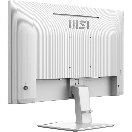 MSI Pro MP243W E14 23.8" Full HD 144Hz Monitor - White - Back right perspective shot