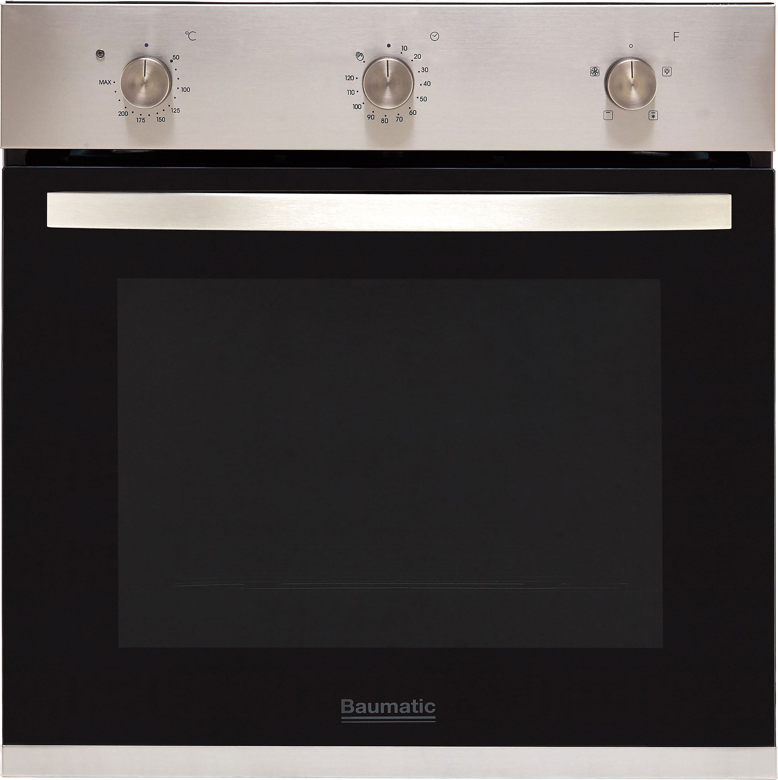 Baumatic BOFMU604X Built In Electric Single Oven - Stainless Steel - A Rated, Stainless Steel