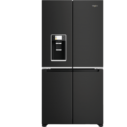 Whirlpool WQ9IFO1BXUK American Fridge Freezer - Black - F Rated