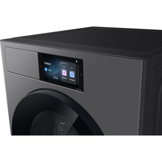 Samsung WF90H09C4ST1 9kg WiFi Connected Washing Machine with 1400 rpm - Dark Steel - control panel shot