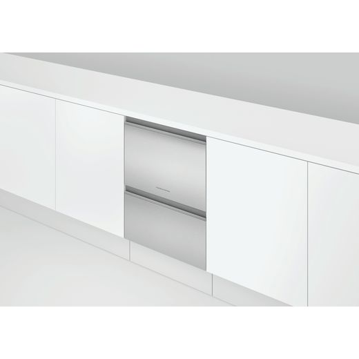 Dishwasher DishDrawer™ Double, 12 Place Settings, Stainless Steel, Recessed handle, WiFi, compatible with SmartHQ App - Dishwasher in kitchen