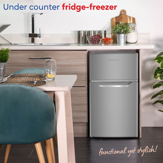 Russell Hobbs RH85UCFF482E1SS Under-Counter Fridge Freezer in Stainless Steel - Annotation - Annotation - Undercounter fridge freezer shot