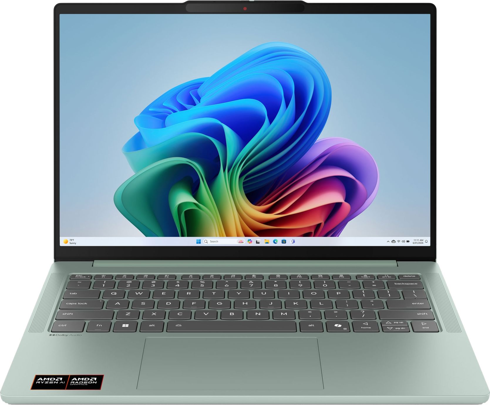 Lenovo - IdeaPad Slim 5 - Laptop - 14-inch OLED - AMD Ryzen AI 7 - 16GB RAM - 512GB SSD - Green