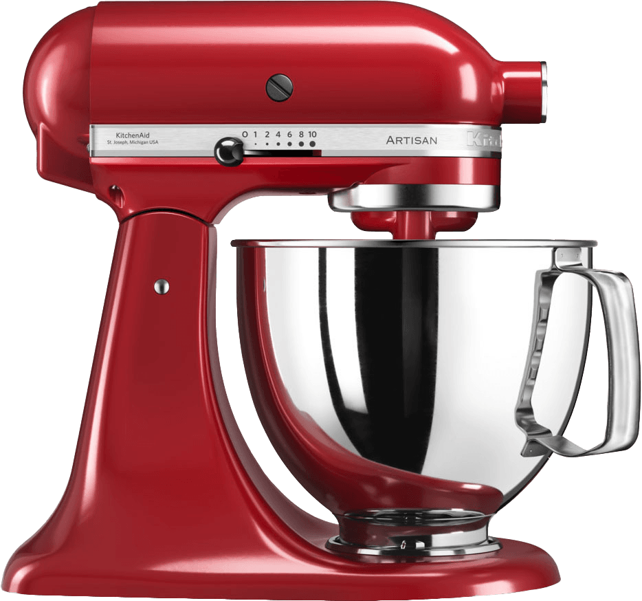 KitchenAid Artisan Stand Mixer - 4.8L Bowl - Red - 300W