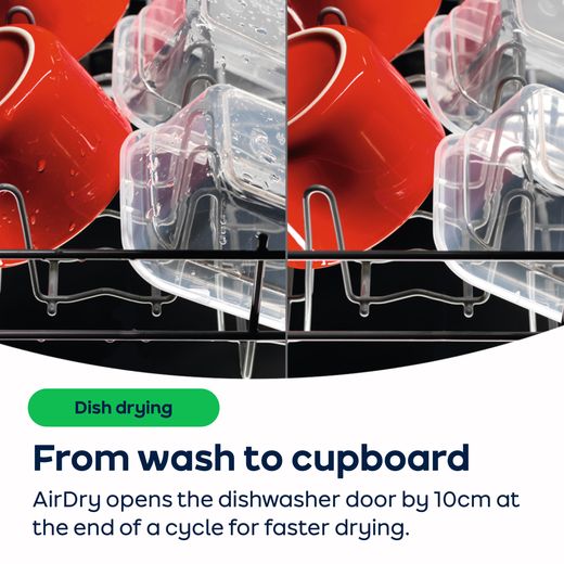 AEG Standard Dishwasher - Stainless Steel  - AO Annotation - Airdry