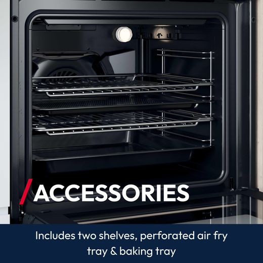 Hoover H-OVEN 300 HOC3T317A8B Built In Electric Single Oven - Black - Annotation - accessories shot