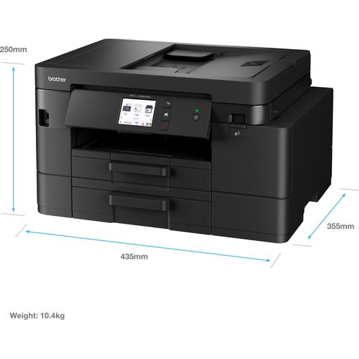 Brother MFC-J4550DW All-in-One Printer - Black - Dimensions