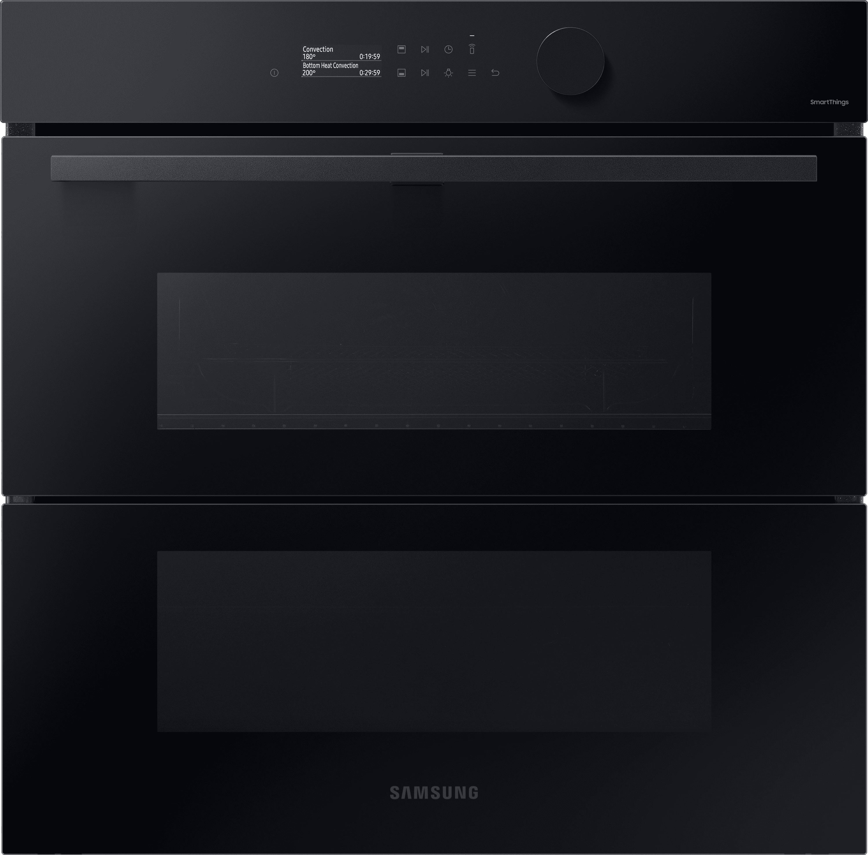 Samsung Series 5 Dual Cook Flex NV7B5750TAK Wifi Connected Built In Electric Single Oven and Pyrolytic Cleaning - Black Glass - A+ Rated, Black