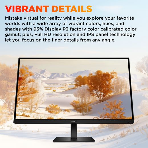 HP OMEN 27 G2 27" Full HD 180Hz Gaming Monitor with FreeSync™ - Black - Annotation - Display