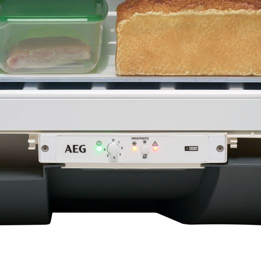 AEG 7000 Series Integrated Frost Free Under Counter Freezer with Fixed Door Fixing Kit - Control panel shot